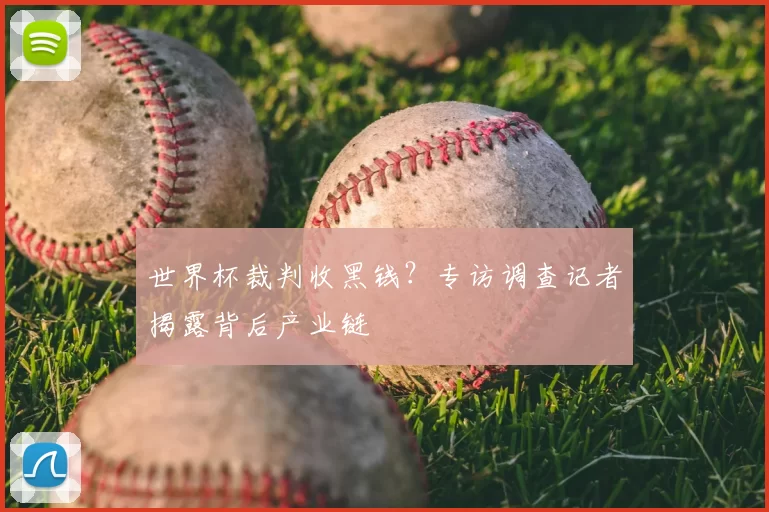 世界杯裁判收黑钱？专访调查记者揭露背后产业链