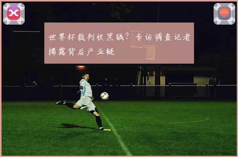 世界杯裁判收黑钱?专访调查记者揭露背后产业链