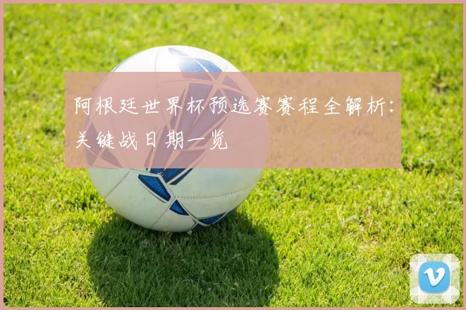 阿根廷世界杯预选赛赛程全解析：关键战日期一览