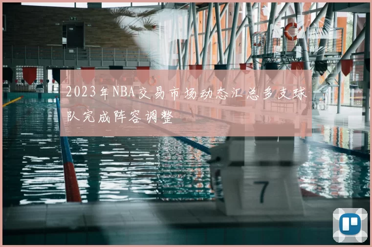 2023年NBA交易市场动态汇总多支球队完成阵容调整
